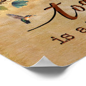 Zusammen ist ein schöner Ort, um Hummingbird zu se Poster (Ecke)