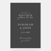 Zusammen ist ein schöner Ort zu sein! Elegant Acrylschild (Vorderseite)