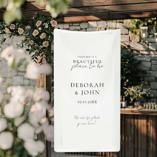 Zusammen ist ein schöner Ort zu sein! Elegant Banner