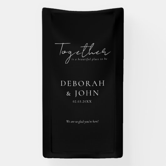 Zusammen ist ein schöner Ort zu sein! Elegant Banner (Vertikal)