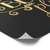 Zusammen ist ein schöner Ort zu sein | Gold Print Poster (Ecke)