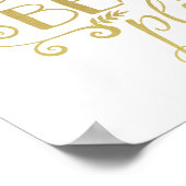 Zusammen ist ein schöner Ort zu sein | Gold Print Poster (Ecke)