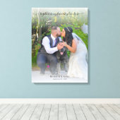 Zusammen ist mein Lieblingsort für Hochzeit Leinwanddruck (Insitu (Holzboden))