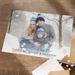 Zusammen ist unser Happy Place Weihnachtsfamilien- Puzzle<br><div class="desc">Weihnachts-Foto Gemeinsam ist Unser Happy Place Puzzle können Sie Ihr Foto,  Namen und ein Zitat hinzufügen,  indem Sie auf die Schaltfläche "Personalisieren" klicken</div>