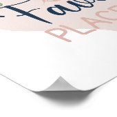 Zusammen ist unser Lieblingsort, den Sie in Händen Poster (Ecke)