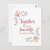 Zusammen ist unser Lieblingsort für Postkarten (Vorne/Hinten)