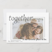 "zusammen" ist unser Lieblingsort zu Weihnachten (Vorderseite)