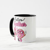 Zusammen Kaffee & Donut Valentinstag Design • Cute Tasse (Vorderseite Links)