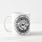 Zusammen kommen Gewerkschafts-Logo Kaffeetasse (Links)