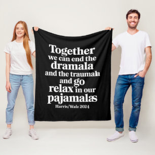 Zusammen können wir das Dramala und das Traumala b Fleecedecke