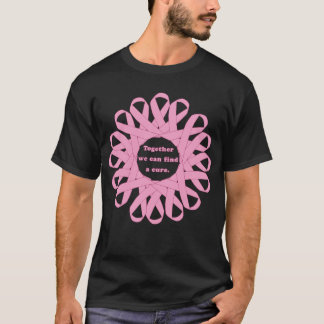 Zusammen können wir ein Heilungs-Rosa-Bänder T-Shirt