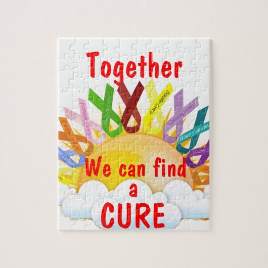 Zusammen können wir eine HEILUNG finden Puzzle (Vertikal)