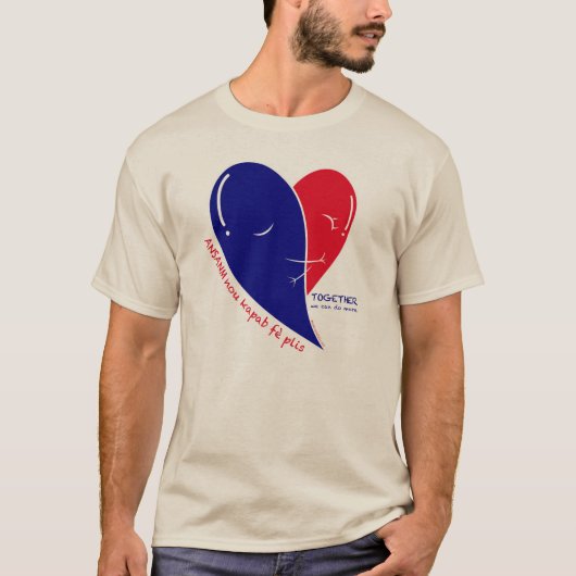 Zusammen können wir mehr tun - haitianisches T-Shirt (Vorderseite)