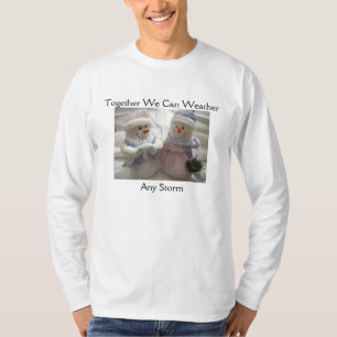 Zusammen können wir verwittern, jeder möglicher T-Shirt