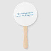 "Zusammen leuchten wir" Fächer (Rückseite)