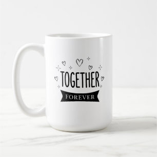 Zusammen Minimalistische Typografie Moderne Einhei Kaffeetasse