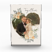 Zusammen mit dem geometrischen Herz Fotoblock (Vorderseite)