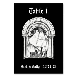 Zusammen mit Forever Ghost Bridge & Groom Tischnum Tischnummer