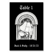 Zusammen mit Forever Ghost Bridge & Groom Tischnum Tischnummer (Vorderseite)