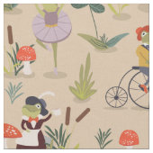 Zusammen mit Frosch Land Stoff (Nahaufnahme)