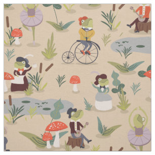 Zusammen mit Frosch Land Stoff