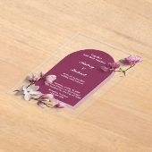 Zusammen mit ihren Familien Hochzeitseinladung Acryleinladungen (Ablage )