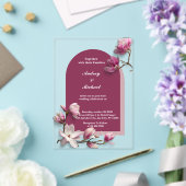 Zusammen mit ihren Familien Hochzeitseinladung Acryleinladungen (In Situ (Hochzeit))