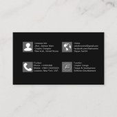 Zusammen mit QR Code - Boost Business Card Visitenkarte (Vorderseite)