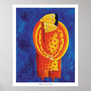 Zusammen mit zeitgenössischer Acrylmalerei Print Poster