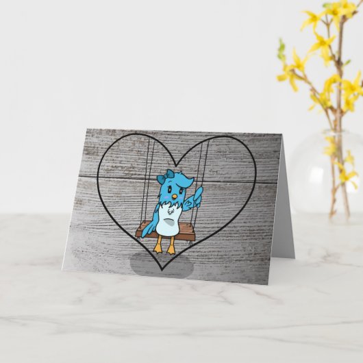 Zusammen oder nebenbei sind Sie immer im Herzen Karte (Gelbe Blume)