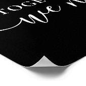 Zusammen Personalisierte Liebe Herz 29 FotoCollage Poster (Ecke)