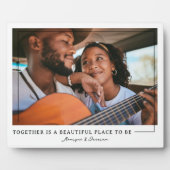 Zusammen | Personalisierte Paare Foto Plaque Fotoplatte (Vorderseite)