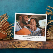 Zusammen | Personalisierte Paare Foto Plaque Fotoplatte (Seite)