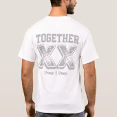 Zusammen seit [Datum] - Custom Typography Paares T-Shirt (Rückseite)