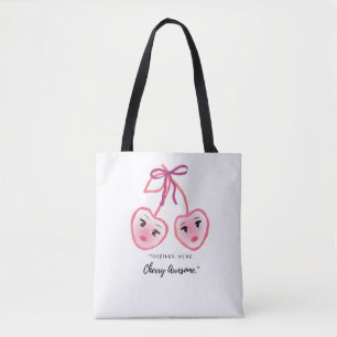 ZUSAMMEN SIND WIR CHERRY TOLL TASCHE