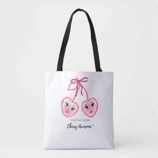ZUSAMMEN SIND WIR CHERRY TOLL TASCHE (Vorderseite)