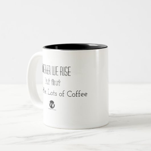 Zusammen steigen wir Tasse (Vorderseite Links)