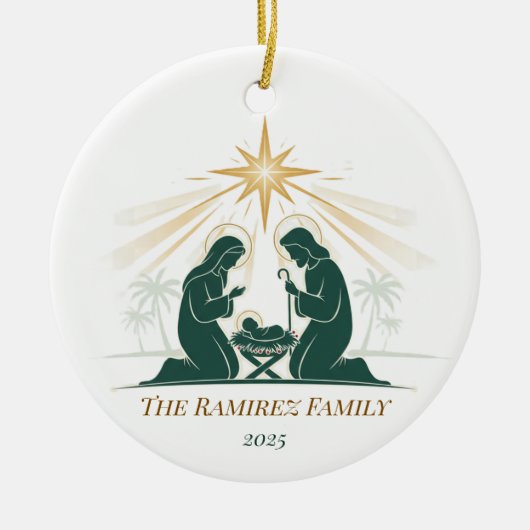 Zusammen unter der Star Nativity Ornament (Vorne)