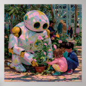 Zusammen wachsen - Solarpunk Poster (Vorne)