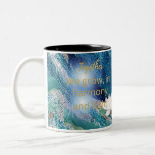 Zusammen Wachsen Tasse – Harmonie & Licht Affirmat