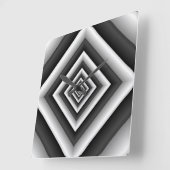 ZUSAMMENARBEIT 6 QUADRATISCHE WANDUHR (Winkel)