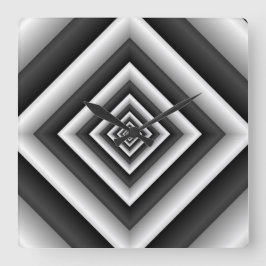 ZUSAMMENARBEIT 6 QUADRATISCHE WANDUHR