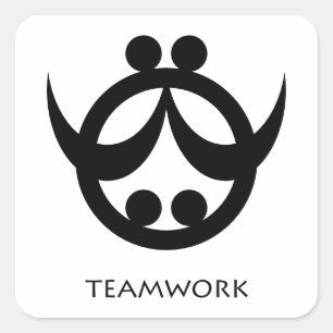 Zusammenarbeit Adinkra Symbol Aufkleber