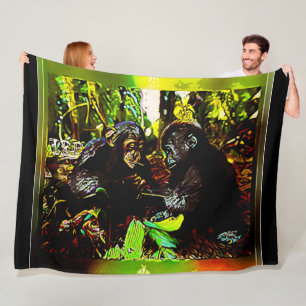 Zusammenarbeit Chimp und Gorilla 20 Fleecedecke
