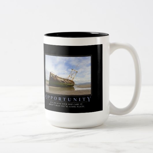 Zusammenarbeit Demotivational Tasse (Rechts)