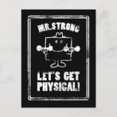 Zusammenarbeit mit Herrn Strong Postkarte (Vorderseite)