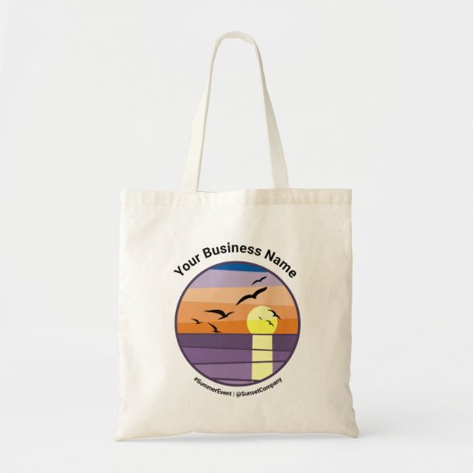 Zusammenarbeit mit Sonnenuntergang/Sonnenaufgang m Tragetasche (Vorne)