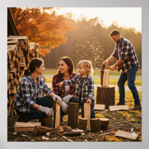 Zusammenarbeit mit Stack Wood Poster