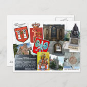 ZUSAMMENARBEIT POLENS POSTKARTE (Vorne/Hinten)