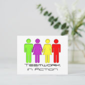 Zusammenarbeit Postkarte (Stehend Vorderseite)